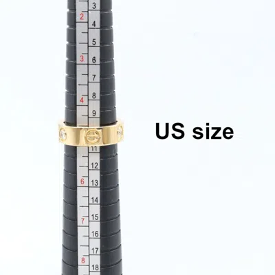 Pre-owned Cartier Clear Yellow Yellow Gold (18k) Band Ring ()