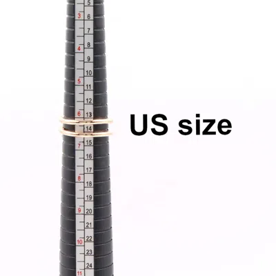 Pre-owned Cartier Gold Clear Band Ring ()