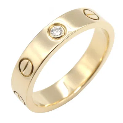 Pre-owned Cartier Gold Clear Yellow Gold (18k) Band Ring ()