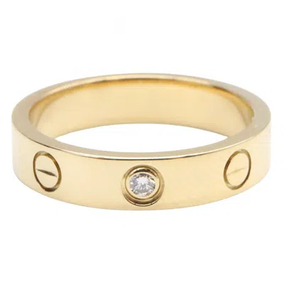 Pre-owned Cartier Gold Clear Yellow Gold (18k) Band Ring ()