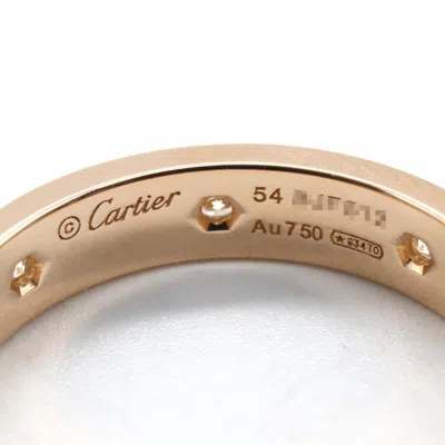 Pre-owned Cartier Gold Clear Pink Gold (18k) Band Ring ()