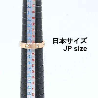 Pre-owned Cartier Gold Clear Pink Gold (18k) Band Ring ()