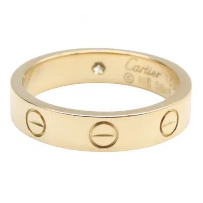Pre-owned Cartier Gold Clear Yellow Gold (18k) Band Ring ()