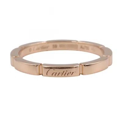 Pre-owned Cartier Gold Pink Gold (18k) Band Ring ()