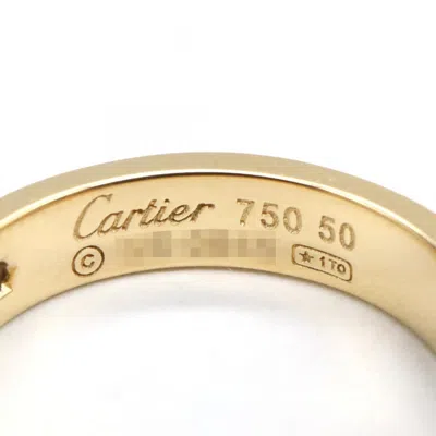 Pre-owned Cartier Gold Clear Yellow Gold (18k) Band Ring ()