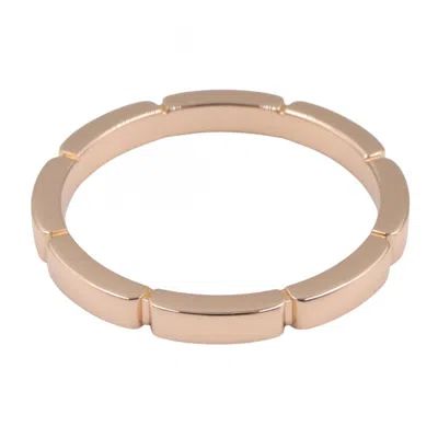 Pre-owned Cartier Gold Pink Gold (18k) Band Ring ()