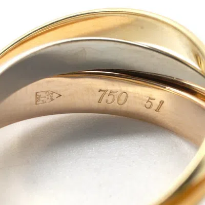 Pre-owned Cartier Gold Silver Yellow Gold (18k) Pink Gold (18k) White Gold (18k) Band Ring () In Multi