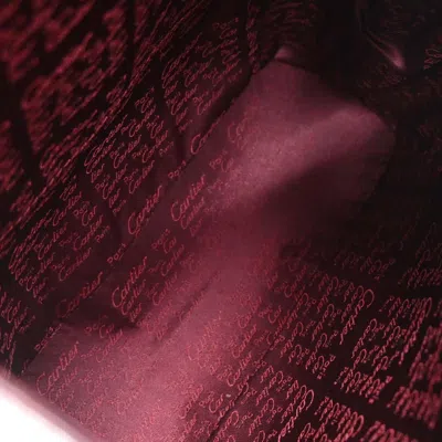 Pre-owned Cartier Happy Birthday Backpack Leather Burgundy Leather Backpack Bag ()