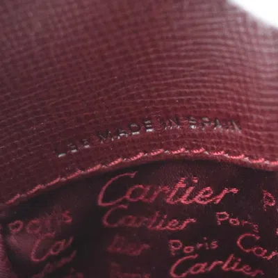 Pre-owned Cartier Happy Birthday Backpack Leather Burgundy Leather Backpack Bag ()