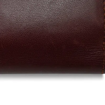 Pre-owned Cartier Must Bordeaux Wallet (tri-fold) () In Burgundy