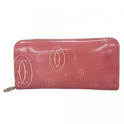 Pre-owned Cartier Pink Long Wallet (bi-fold) ()