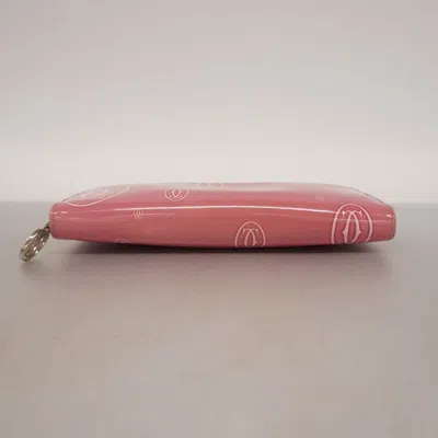 Pre-owned Cartier Pink Long Wallet (bi-fold) ()