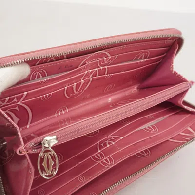Pre-owned Cartier Pink Long Wallet (bi-fold) ()