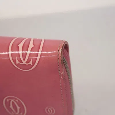 Pre-owned Cartier Pink Long Wallet (bi-fold) ()