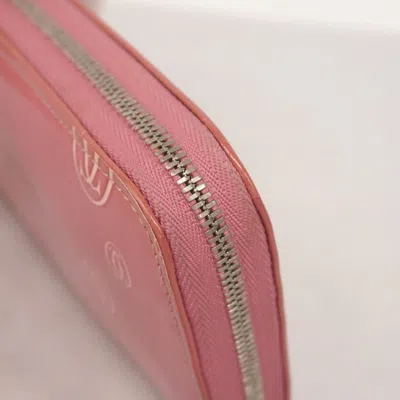 Pre-owned Cartier Pink Long Wallet (bi-fold) ()