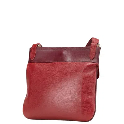 Pre-owned Cartier Red Color Leather Shoulder Bag ()