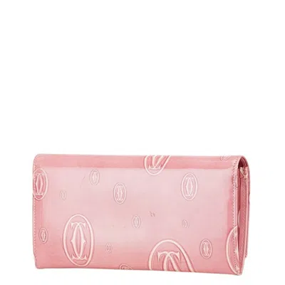 Pre-owned Cartier Pink Long Wallet (bi-fold) ()