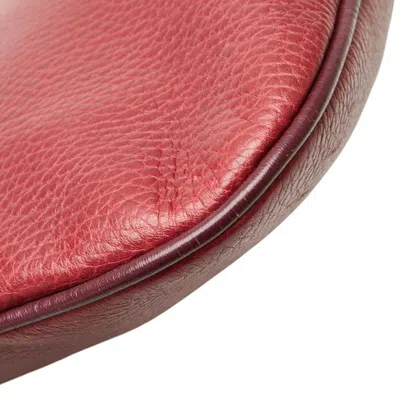 Pre-owned Cartier Red Color Leather Shoulder Bag ()