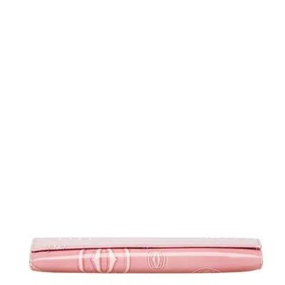 Pre-owned Cartier Pink Long Wallet (bi-fold) ()