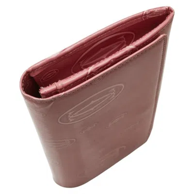 Pre-owned Cartier Pink Long Wallet (bi-fold) ()