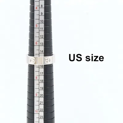 Pre-owned Cartier White Gold Silver Band Ring ()