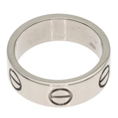 Pre-owned Cartier White Gold White Gold (18k) Band Ring ()