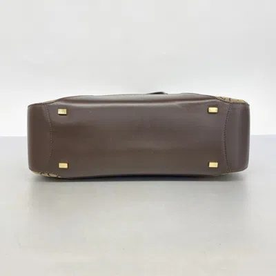 Pre-owned Celine Beige Brown Canvas Tote Bag () In Multi