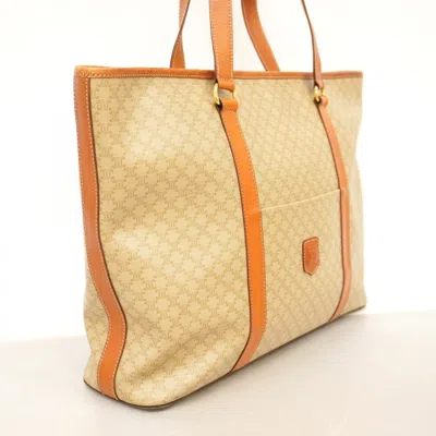 Pre-owned Celine Beige Brown Pvc Tote Bag () In Multi