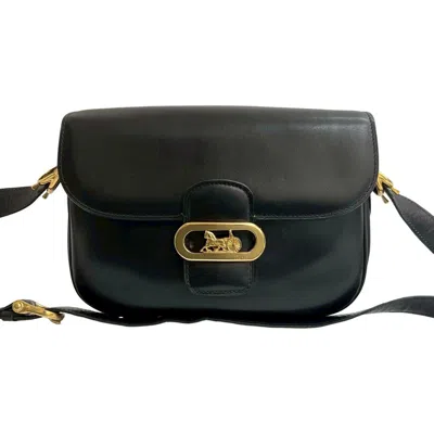 Pre-owned Celine Black Leather Pochette Shoulder Bag ()
