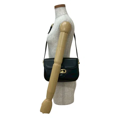 Pre-owned Celine Black Leather Pochette Shoulder Bag ()