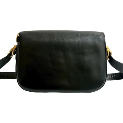 Pre-owned Celine Black Leather Pochette Shoulder Bag ()