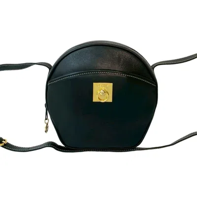 Pre-owned Celine Black Leather Pochette Shoulder Bag ()