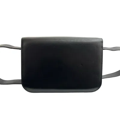Pre-owned Celine Black Leather Pochette Shoulder Bag ()