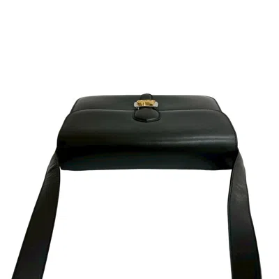 Pre-owned Celine Black Leather Pochette Shoulder Bag ()