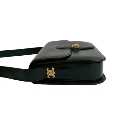 Pre-owned Celine Black Leather Pochette Shoulder Bag ()
