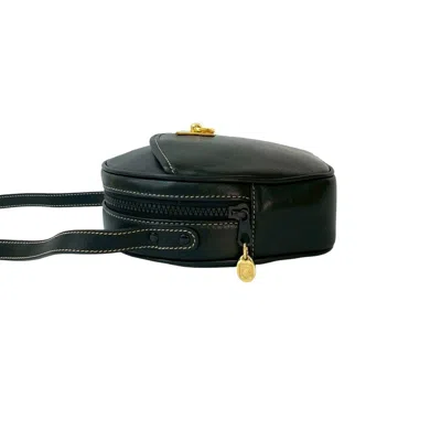 Pre-owned Celine Black Leather Pochette Shoulder Bag ()