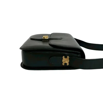 Pre-owned Celine Black Leather Pochette Shoulder Bag ()