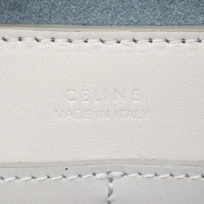 Pre-owned Celine Blue Gray Leather Shoulder Bag () In Multi