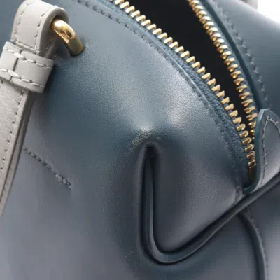 Pre-owned Celine Blue Gray Leather Shoulder Bag () In Multi