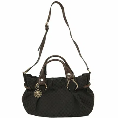Pre-owned Celine Brown Canvas Leather Shoulder Bag Tote Bag ()