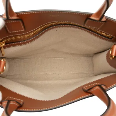 Pre-owned Celine Brown Canvas Leather Shoulder Bag Tote Bag ()