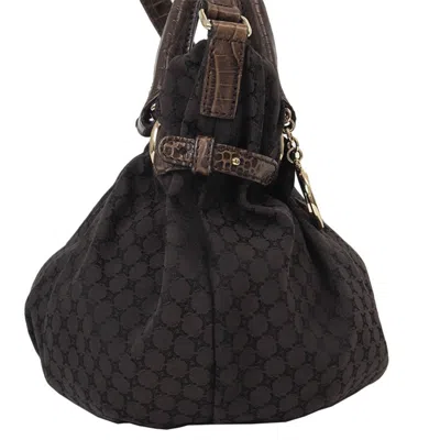 Pre-owned Celine Brown Canvas Leather Shoulder Bag Tote Bag ()