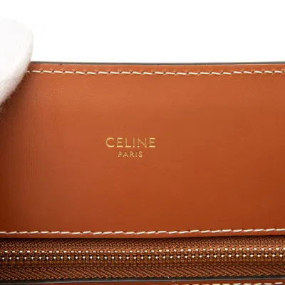 Pre-owned Celine Brown Canvas Leather Shoulder Bag Tote Bag ()