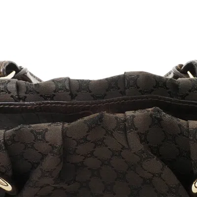 Pre-owned Celine Brown Canvas Leather Shoulder Bag Tote Bag ()