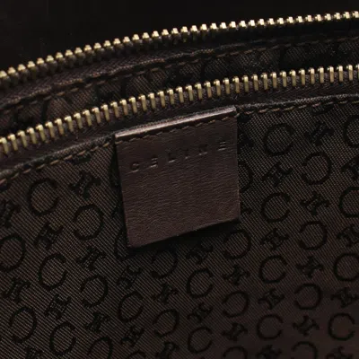 Pre-owned Celine Brown Canvas Leather Tote Bag ()