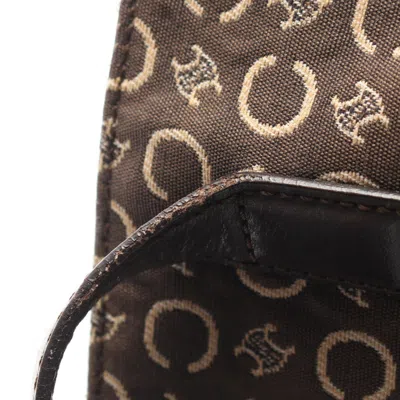Pre-owned Celine Brown Canvas Leather Tote Bag ()