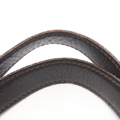 Pre-owned Celine Brown Canvas Leather Tote Bag ()