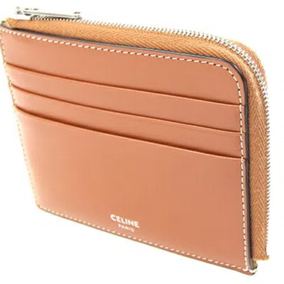 Pre-owned Celine Brown Dark Brown Pvc Leather Coin Purse/coin Case ()