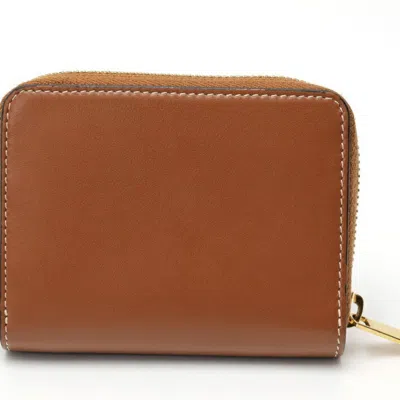 Pre-owned Celine Brown Leather Coin Purse/coin Case ()