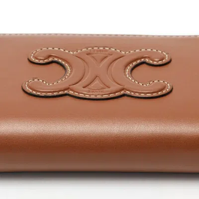 Pre-owned Celine Brown Leather Coin Purse/coin Case ()